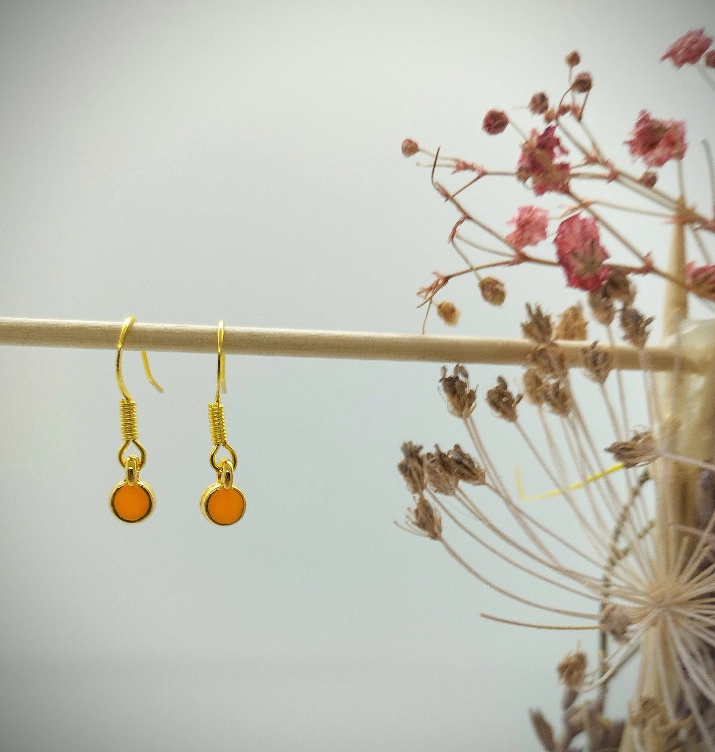 Oorbellenset Kleurrijke rondjes - hangertjes(Small)