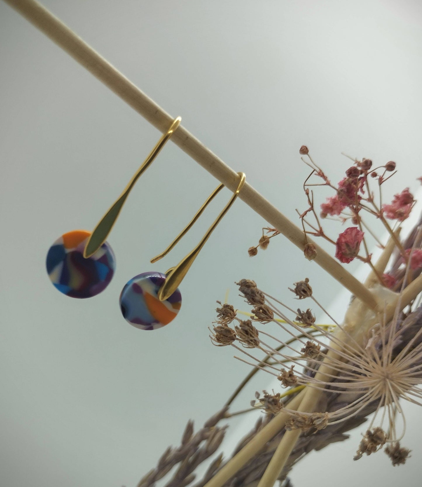 Oorbellenset Resin hangertjes haakjes Mixed color (Goud - Nikkelvrij)