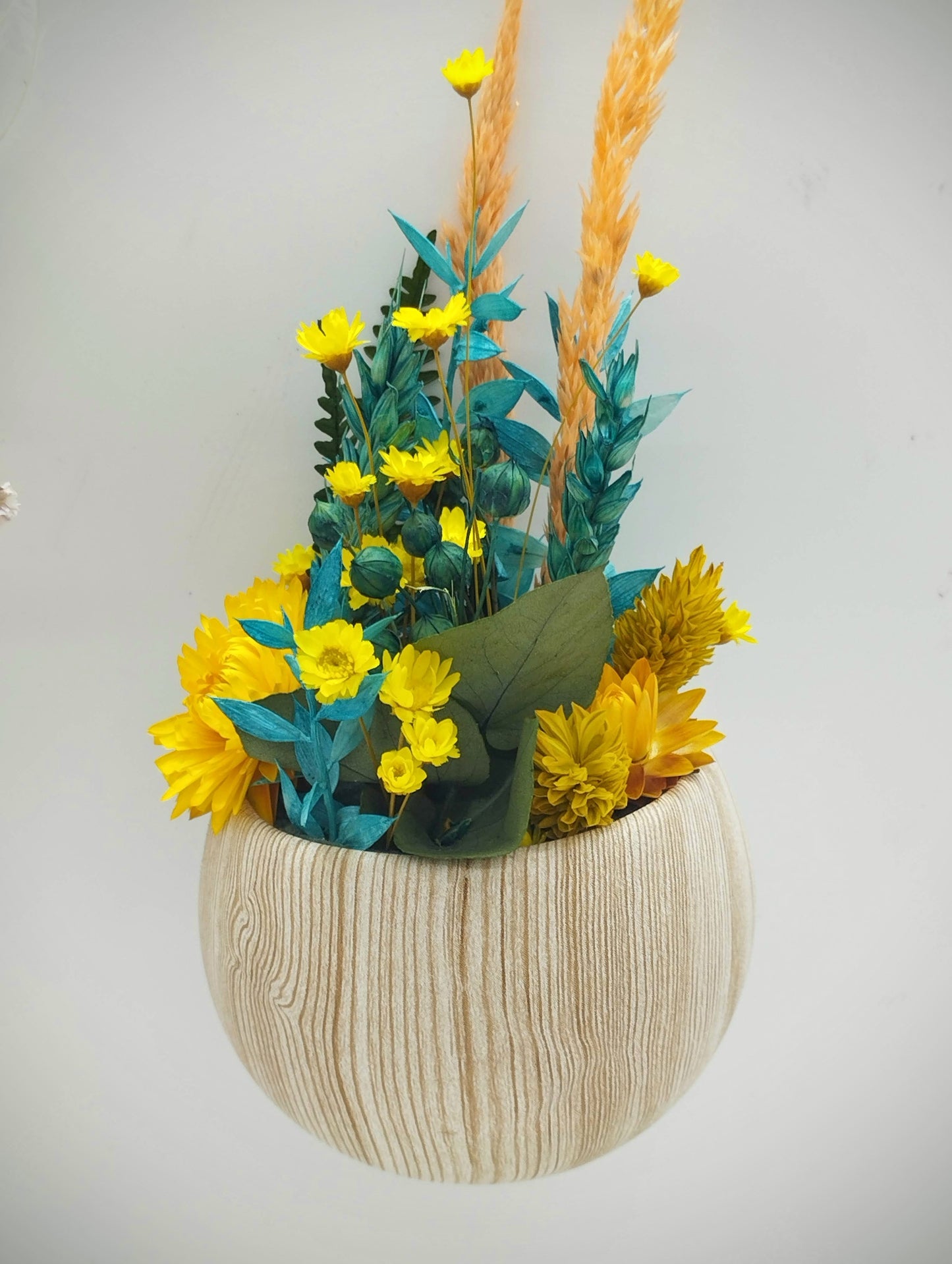 Magnetisch Plantenpotje met droogbloemetjes