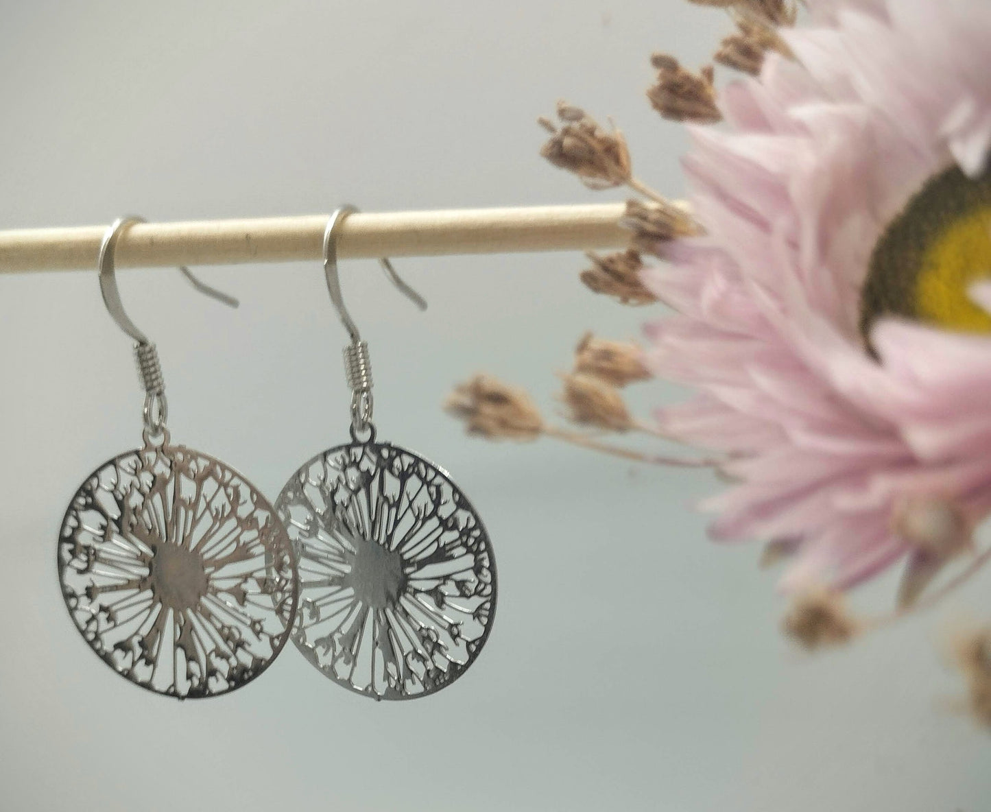 Oorbellenset -Wishflowers - zilver (nikkelvrij)