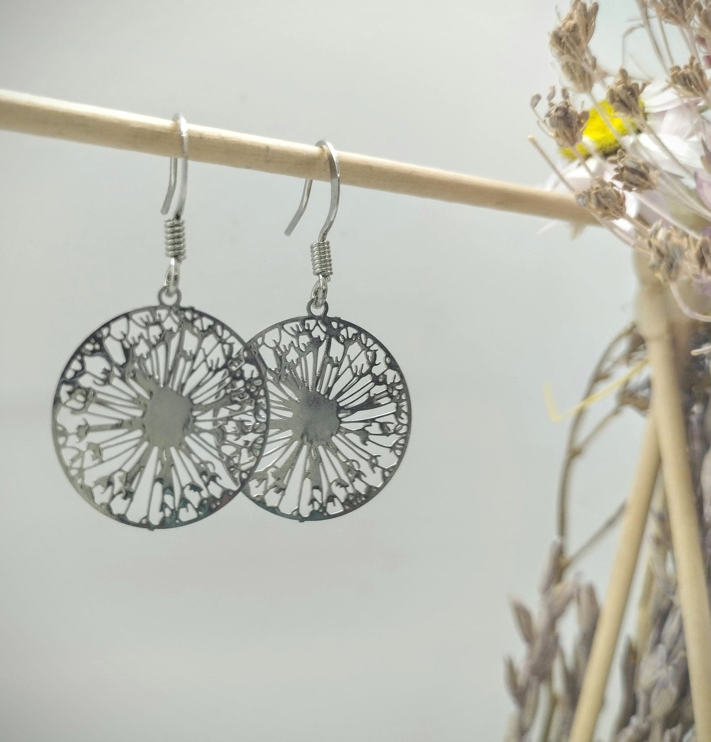 Oorbellenset -Wishflowers - zilver (nikkelvrij)