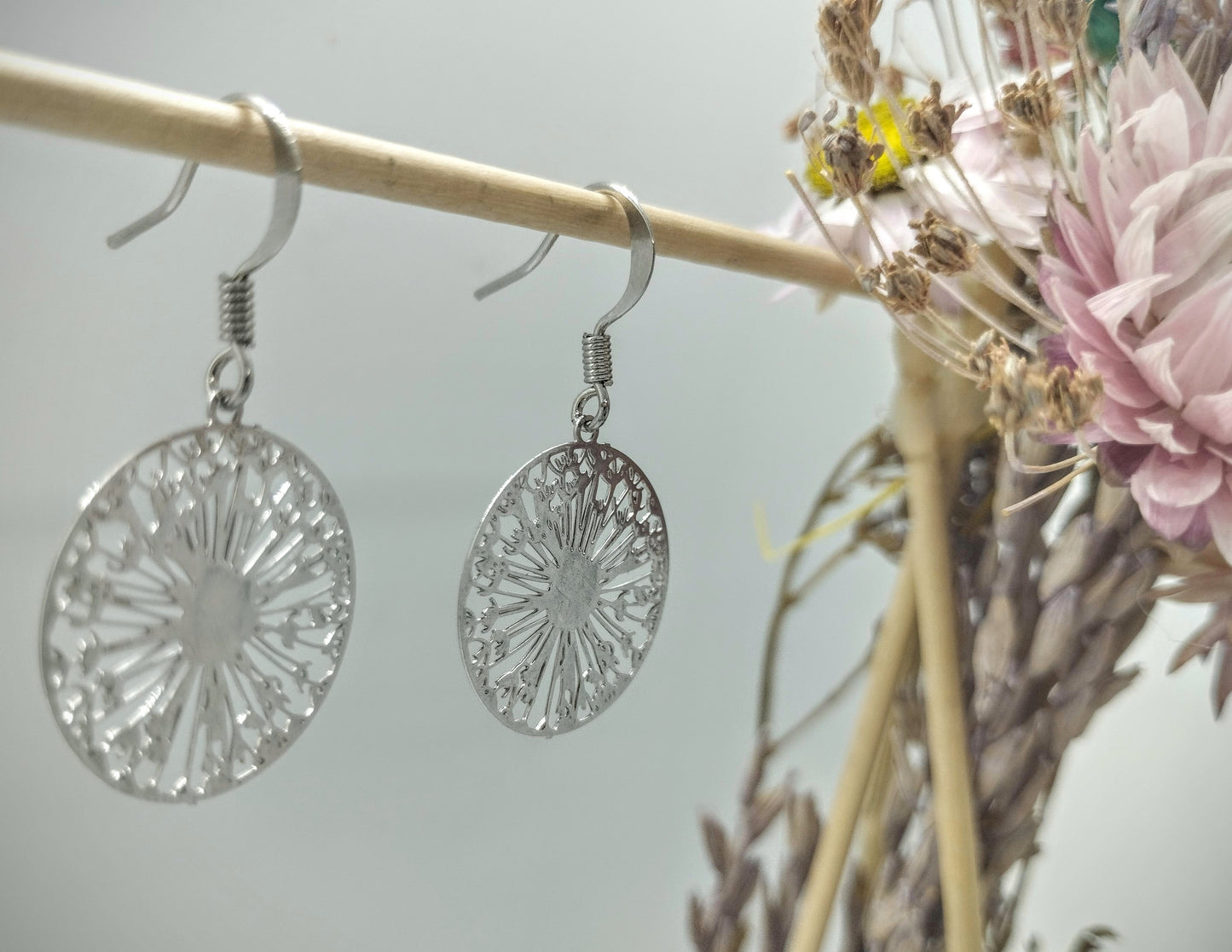 Oorbellenset -Wishflowers - zilver (nikkelvrij)