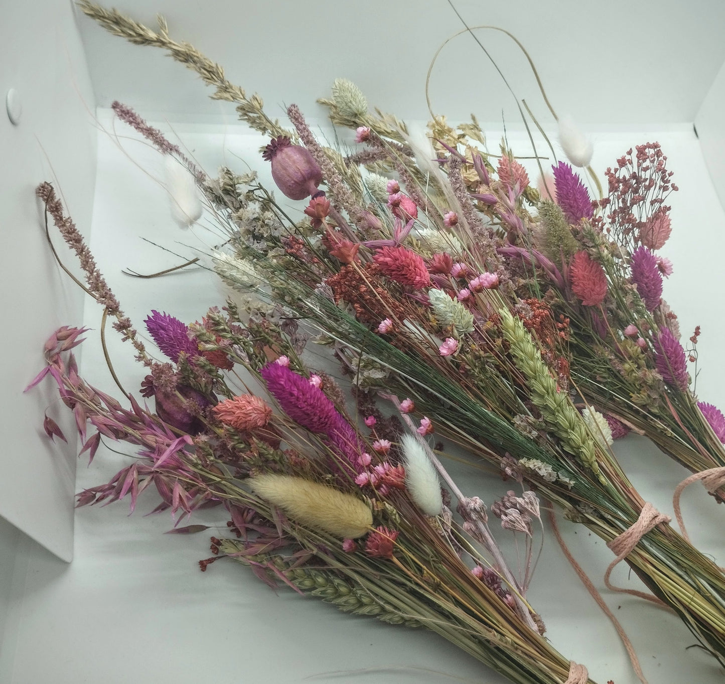 Combipakket : 3 losse boeketjes droogbloemen (gereserveerd)