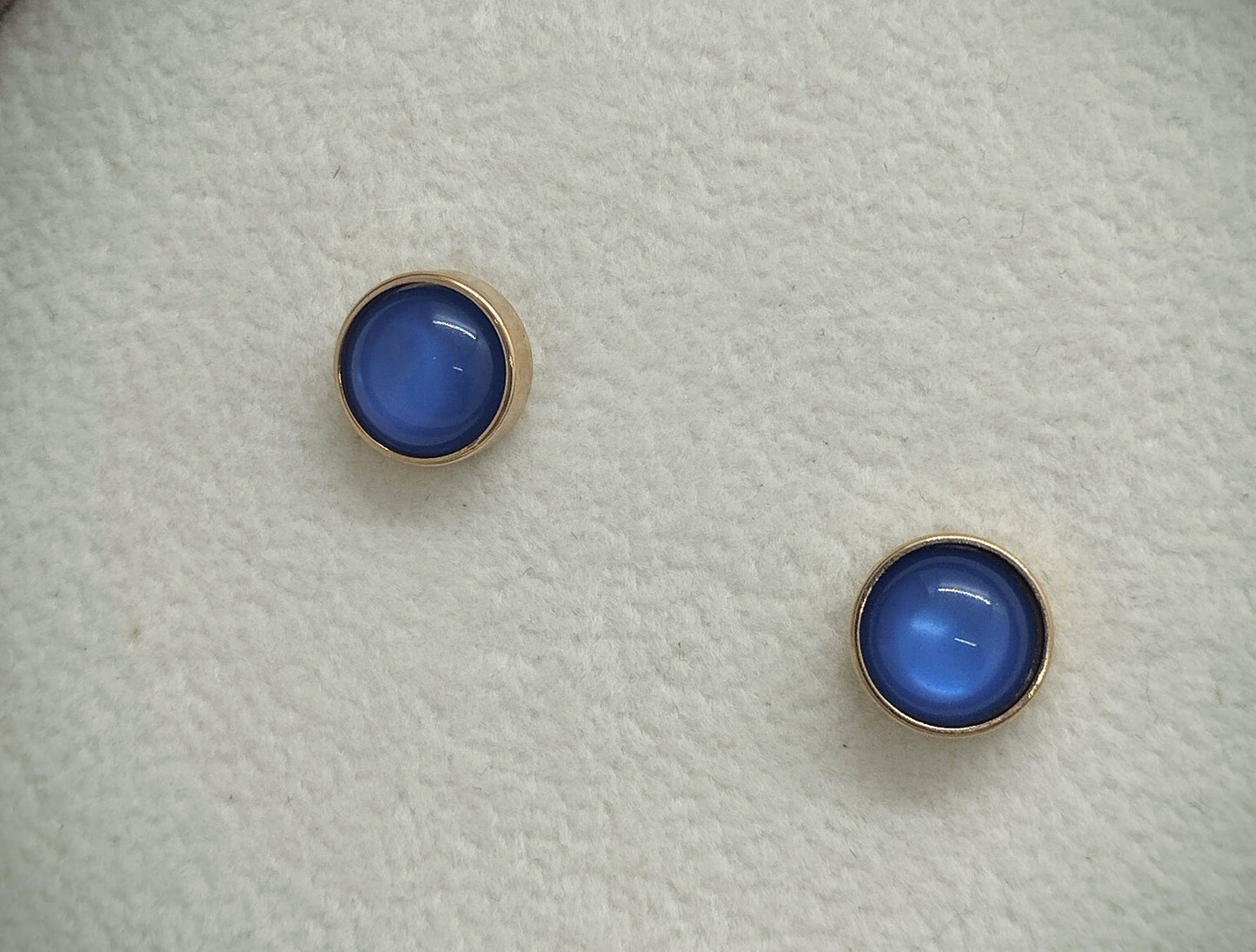 Oorbellenset blue Polaris - stekertjes (Goud)
