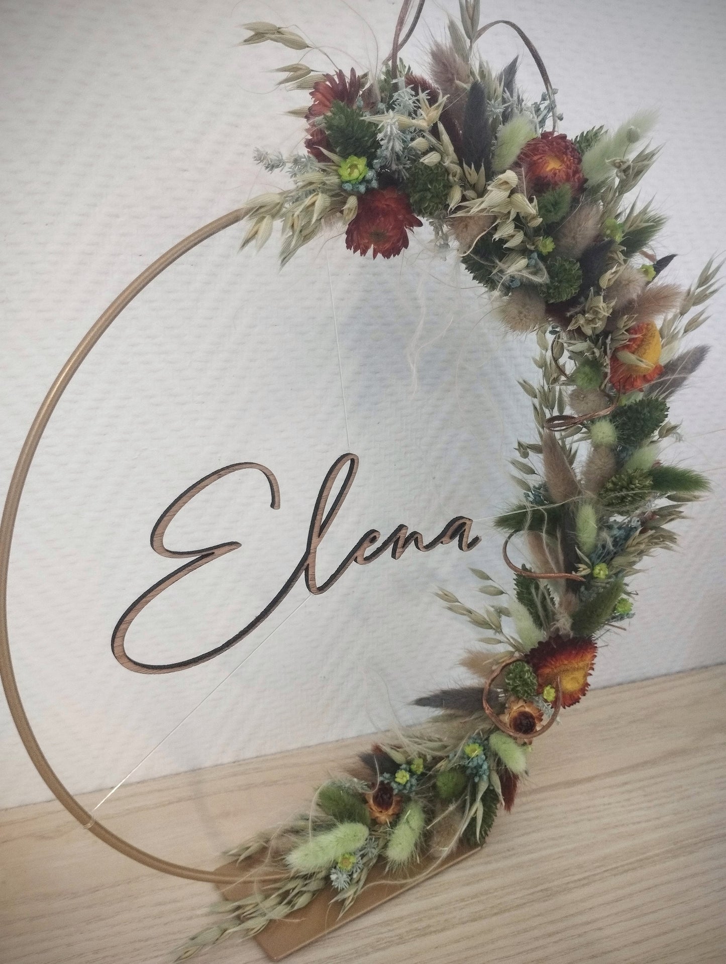 Hoopsieloops met droogbloemen (Elena)