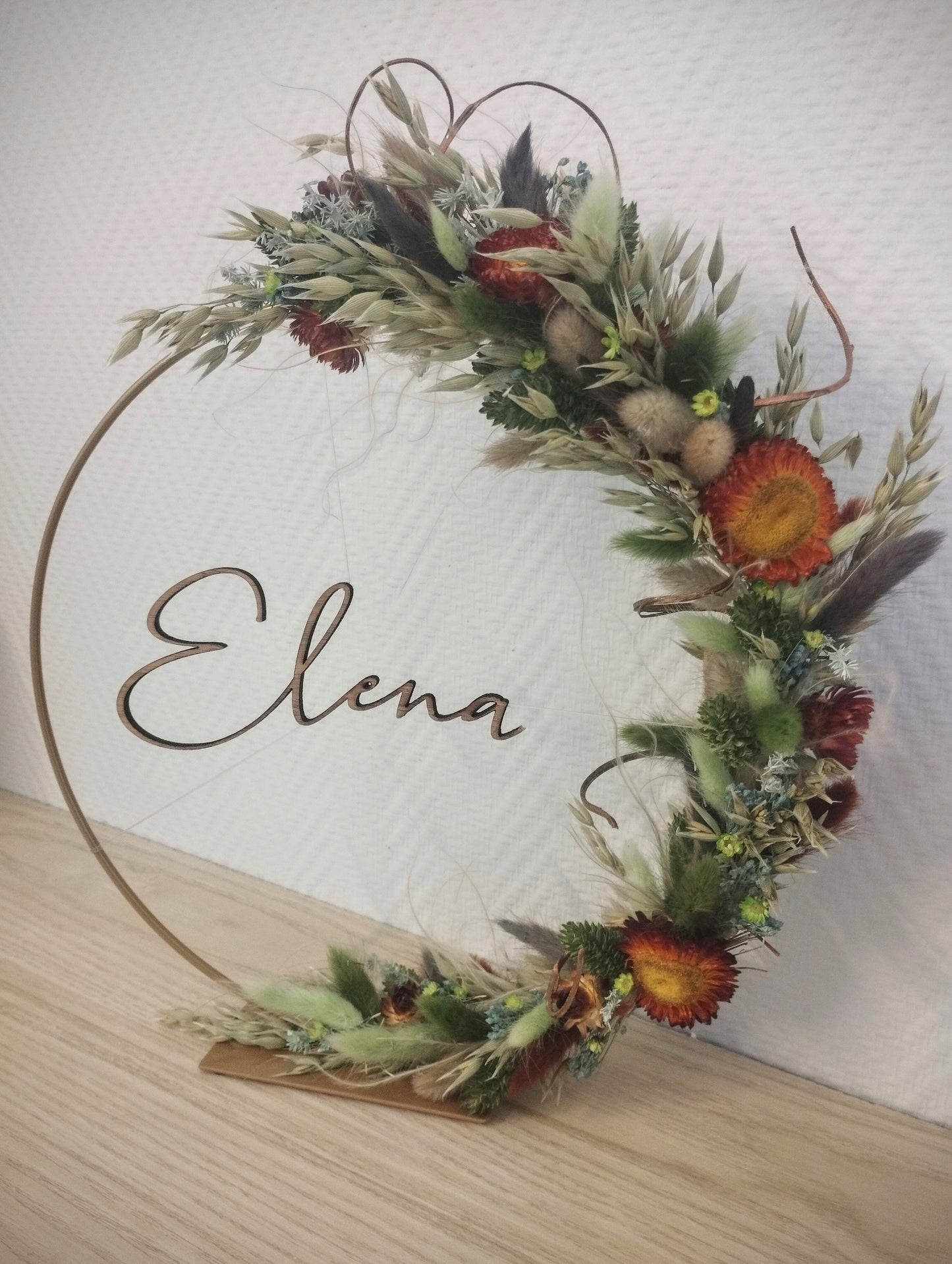 Hoopsieloops met droogbloemen (Elena)