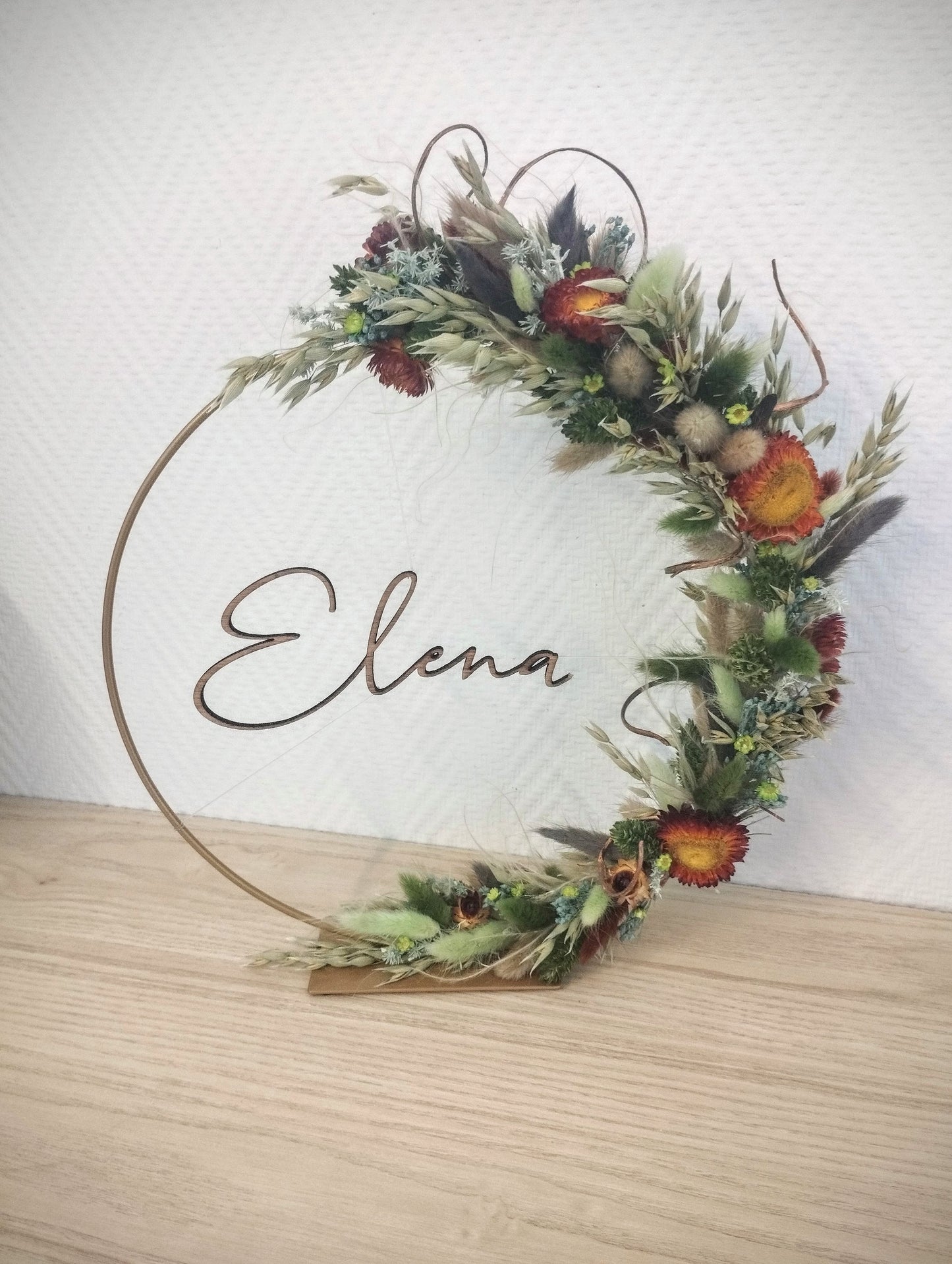 Hoopsieloops met droogbloemen (Elena)