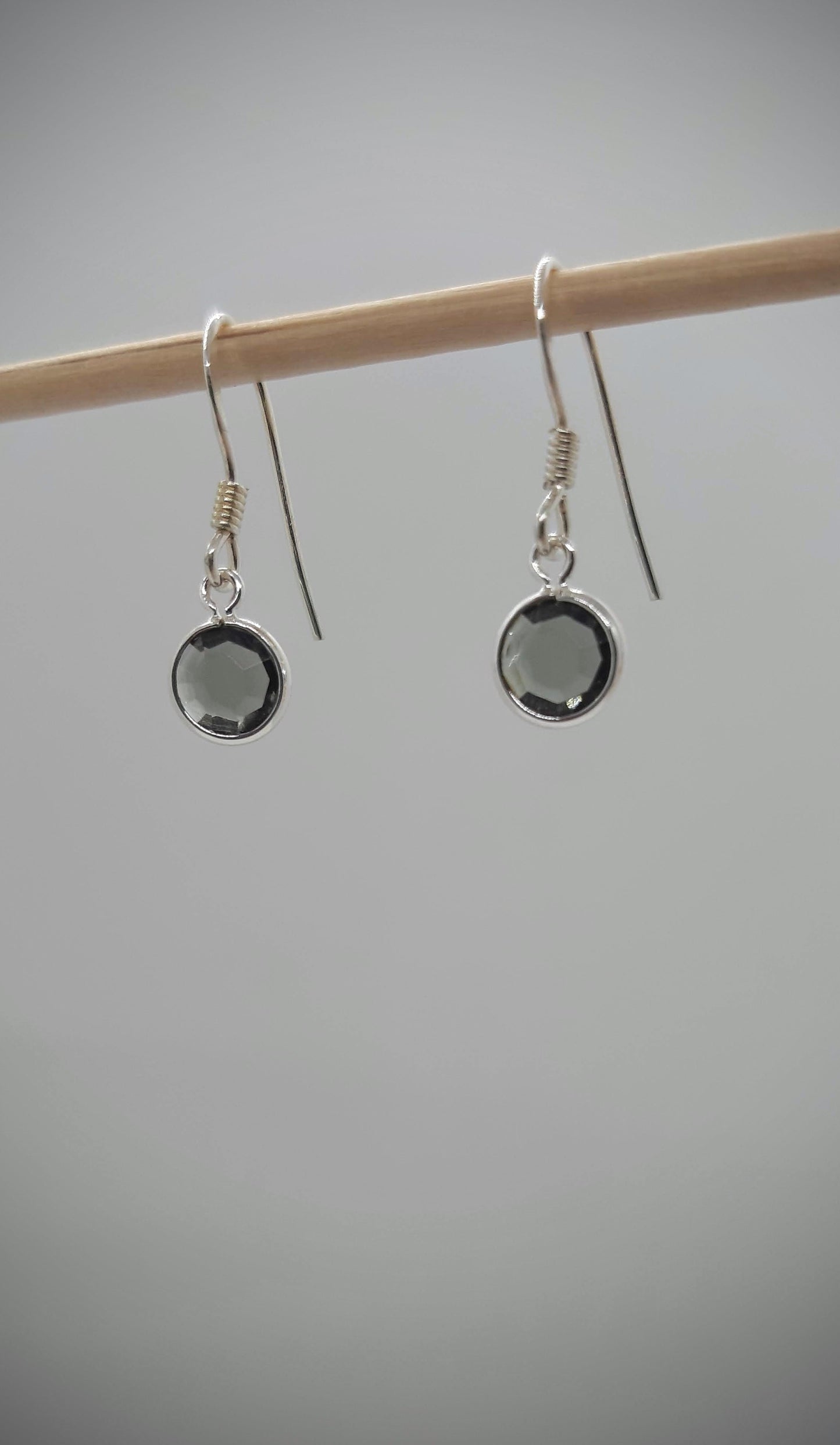 Oorbellenset - Crystal Glass - hangertjes (Zilver/RVS)
