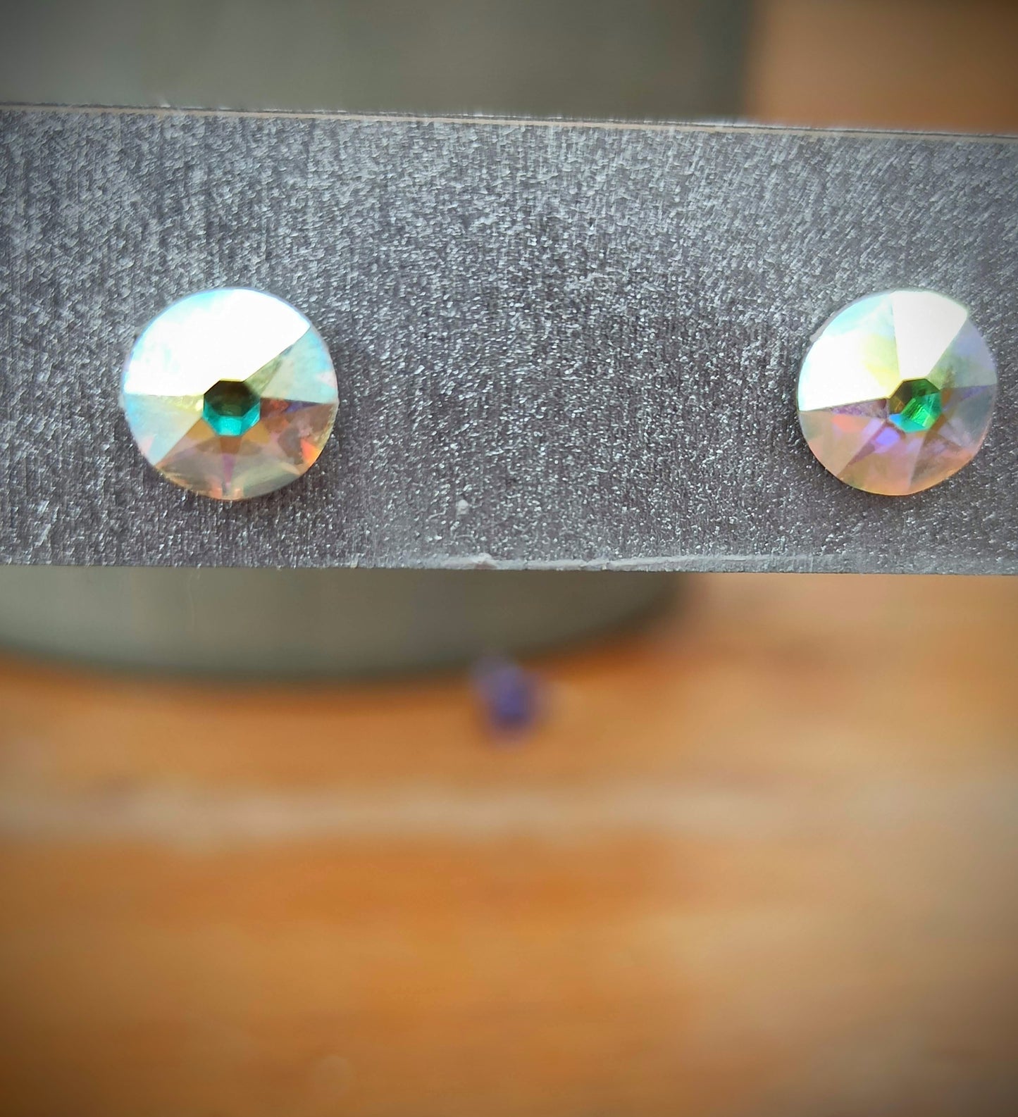 Oorbellenset - Swarovski Xirius multicolor / stekertjes (zilver/RVS)