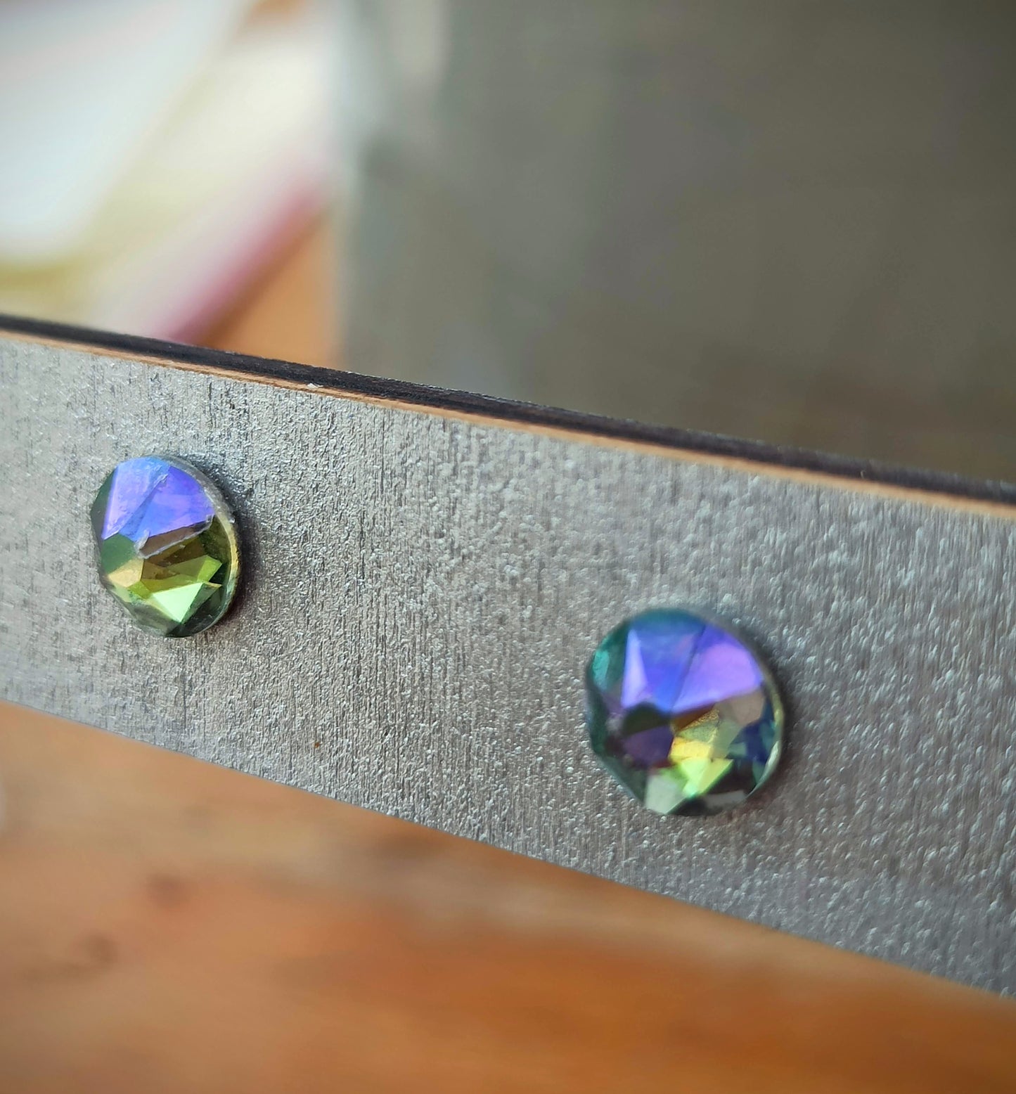 Oorbellenset - Swarovski Elements (6.8 mm) - stekertjes (zilver/RVS)
