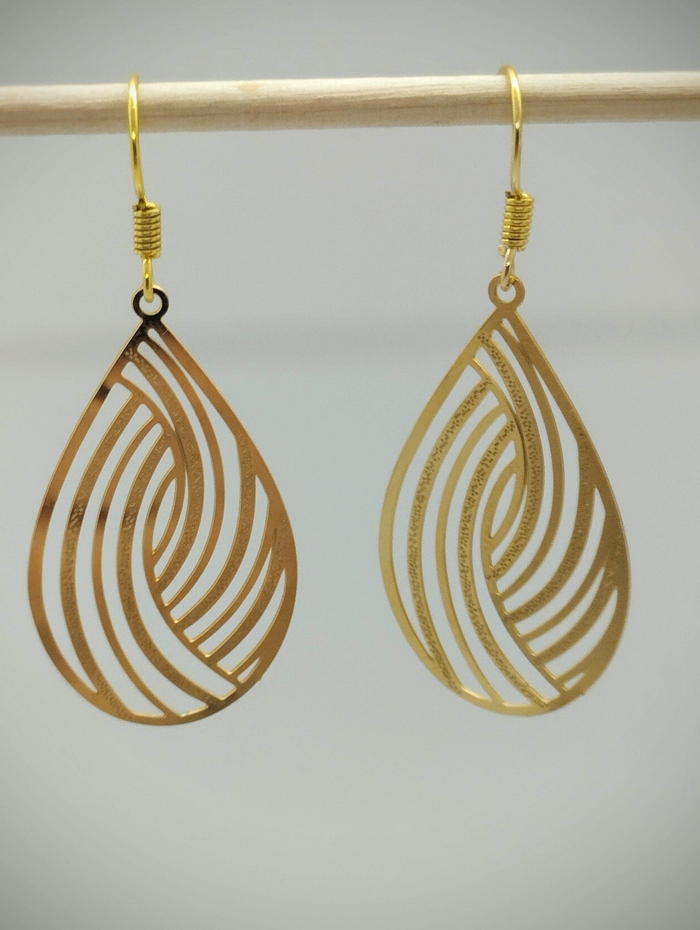 Oorbellenset hanger  (Goud /RVS)