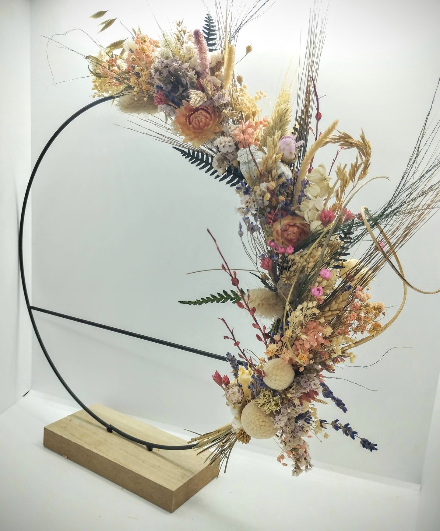 Hoopsie-Loops met mooie droogbloemkrans