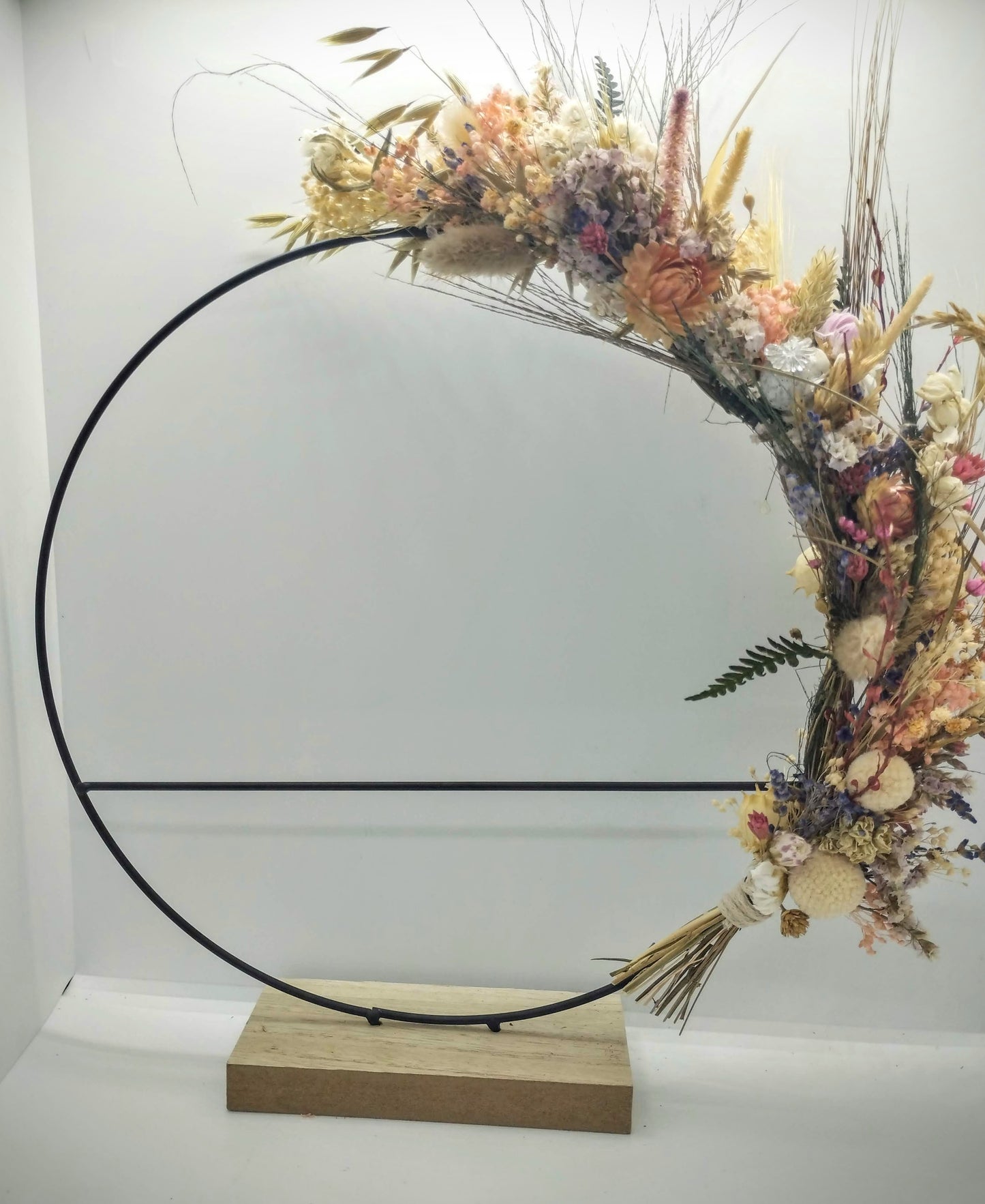 Hoopsie-Loops met mooie droogbloemkrans