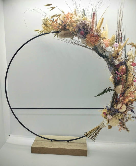 Hoopsie-Loops met mooie droogbloemkrans