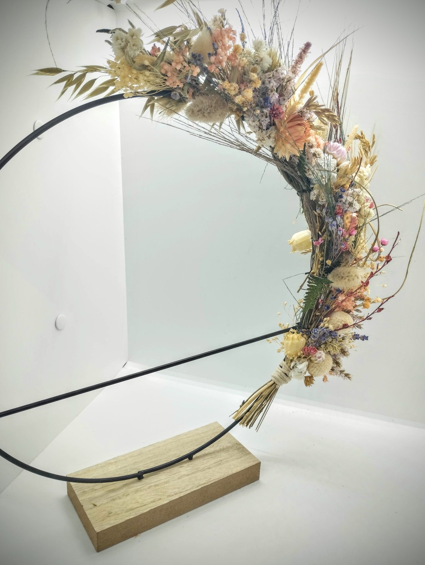 Hoopsie-Loops met mooie droogbloemkrans