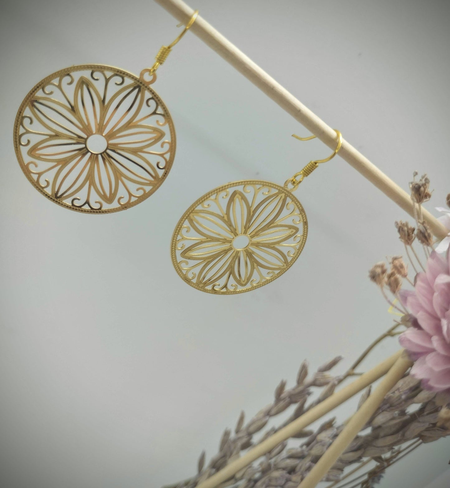 Oorbellenset - Floral - Goud (nikkelvrij)