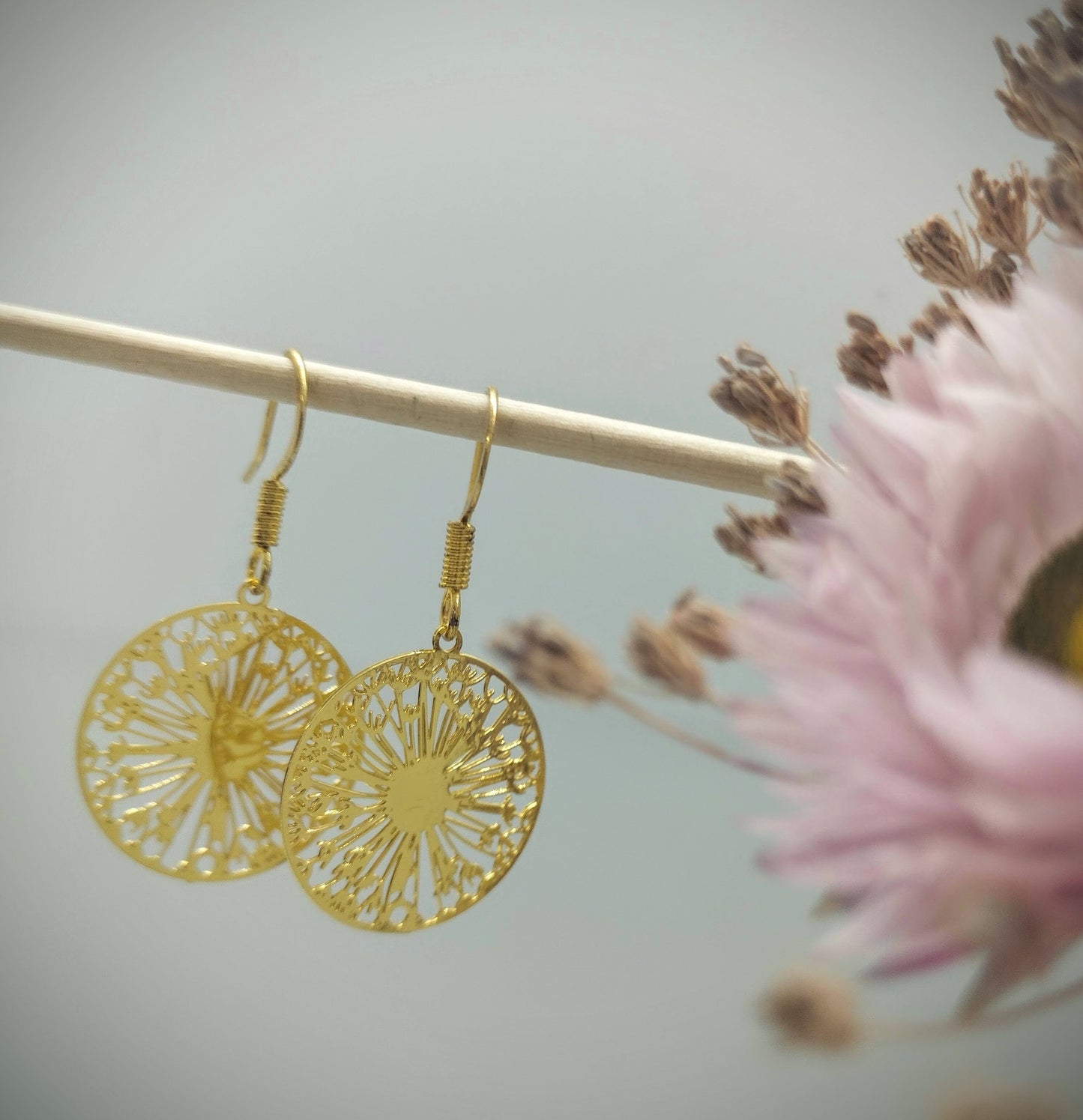 Oorbellenset -Wishflowers - goud (nikkelvrij)