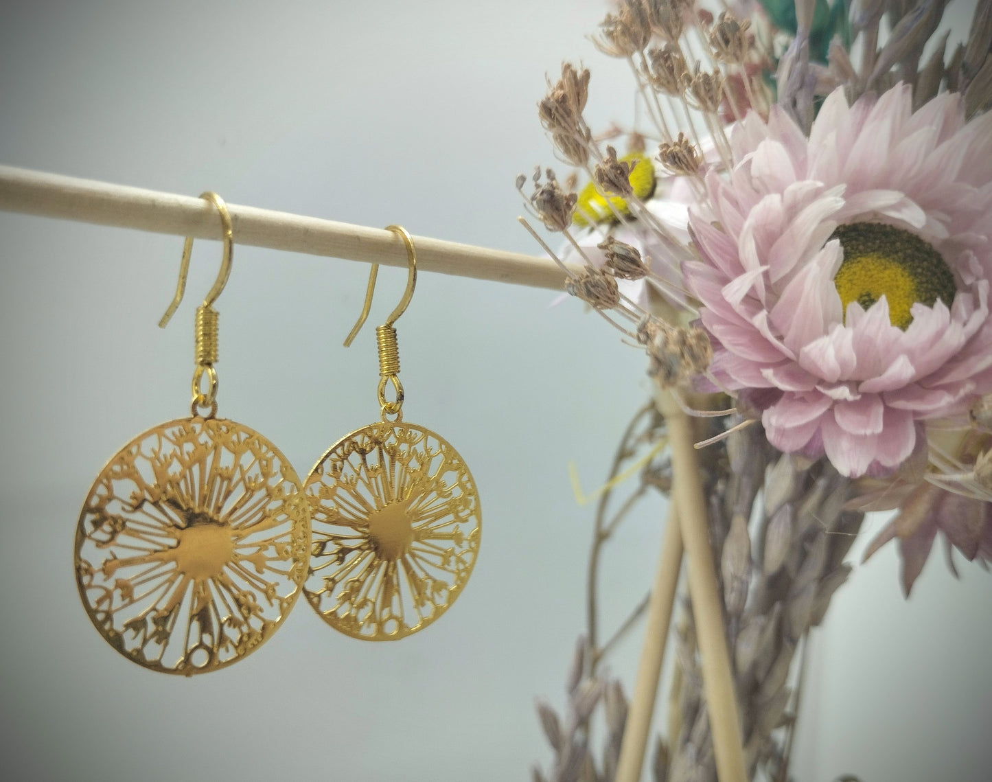 Oorbellenset -Wishflowers - goud (nikkelvrij)