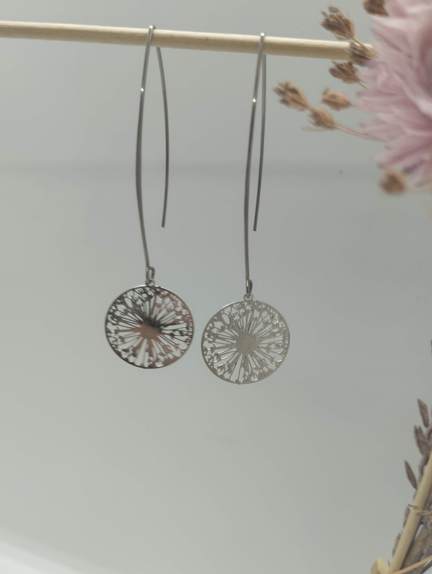 Oorbellenset - Wishflowers - zilver (nikkelvrij)