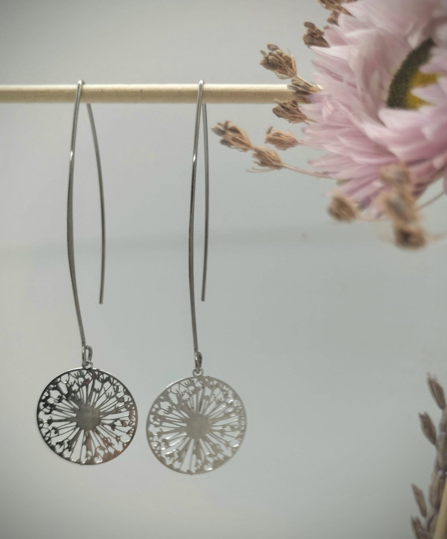 Oorbellenset - Wishflowers - zilver (nikkelvrij)