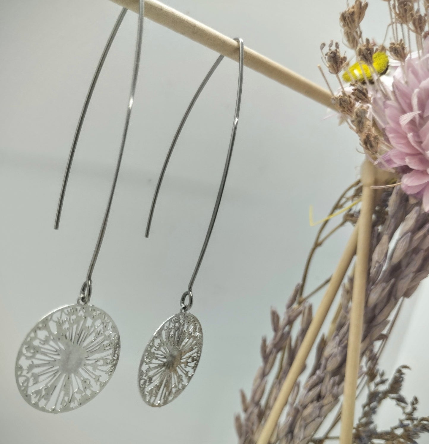 Oorbellenset - Wishflowers - zilver (nikkelvrij)