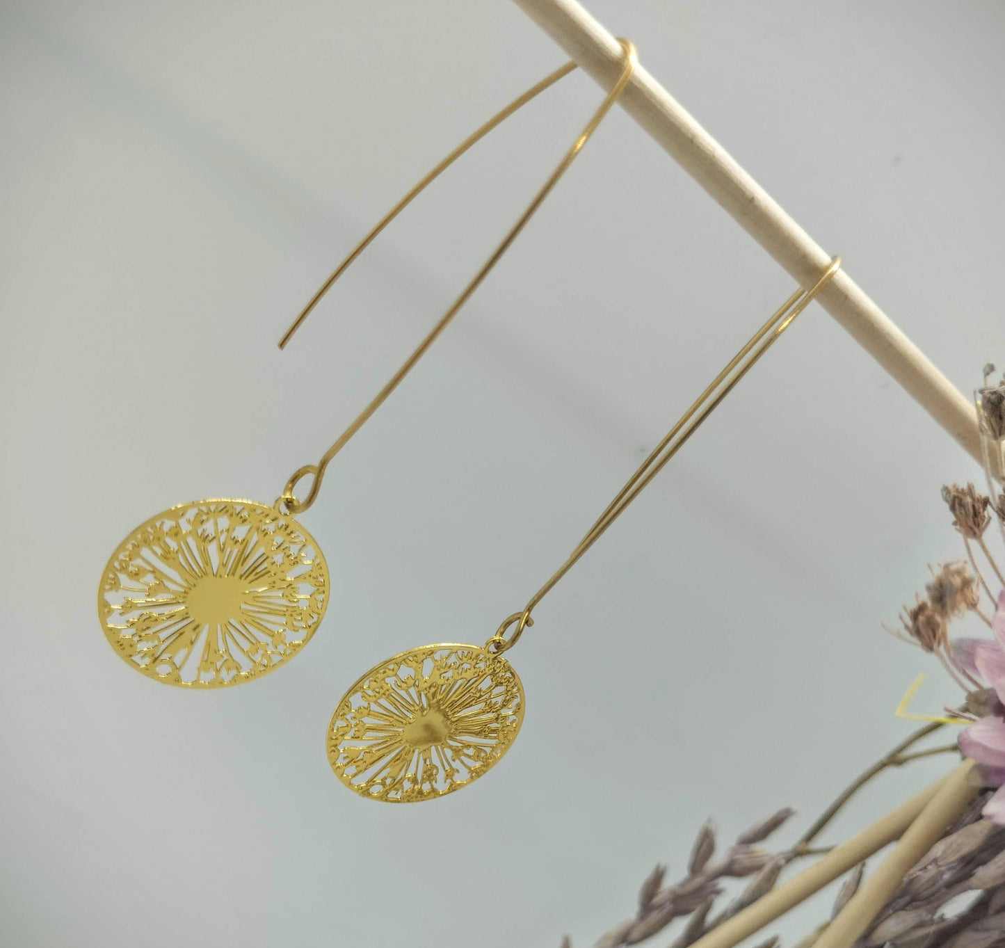 Oorbellenset - Wishflowers - goud (nikkelvrij)