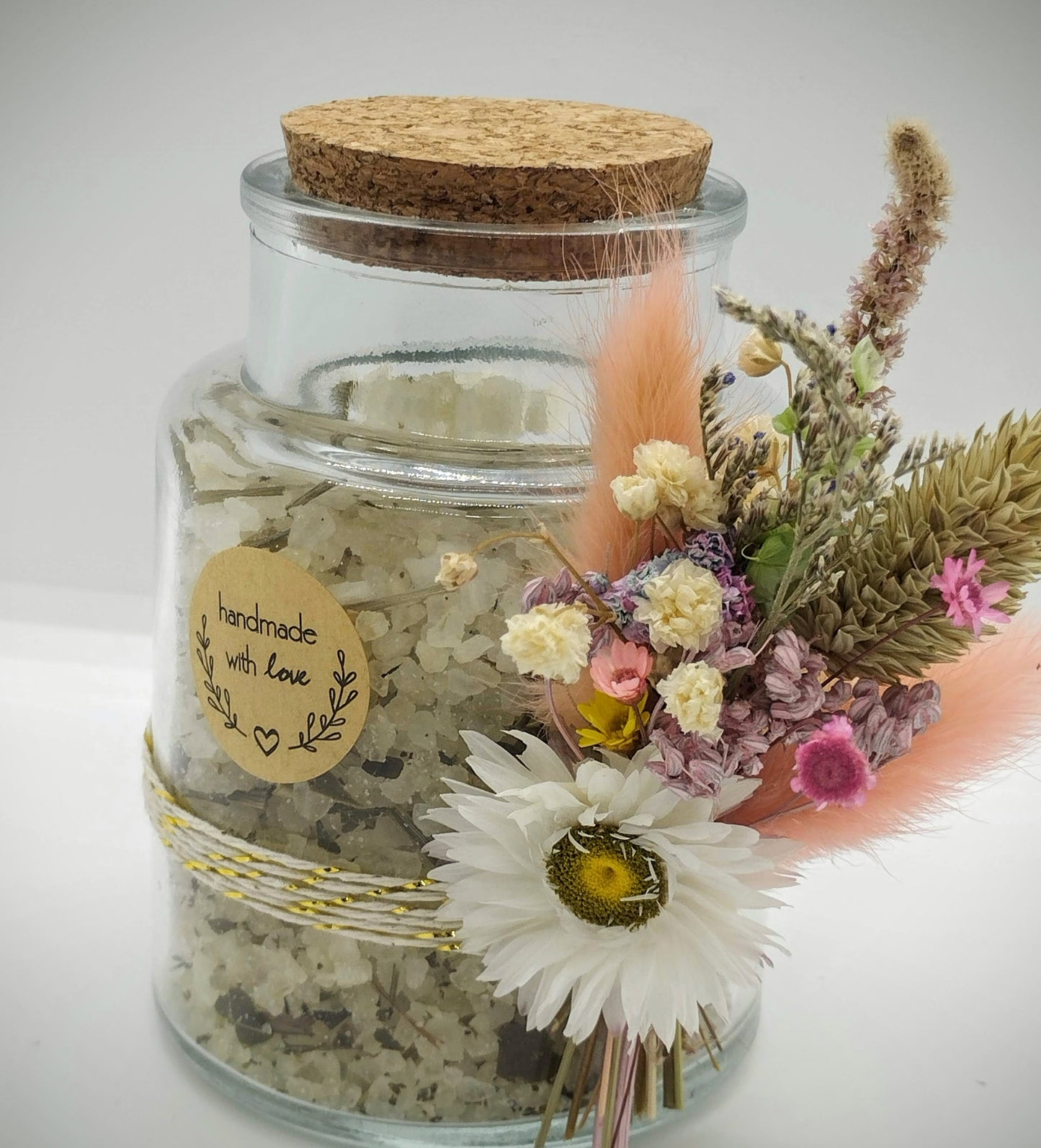 Badzout met droogbloemen - Eucalyptus, citroengras & tijm