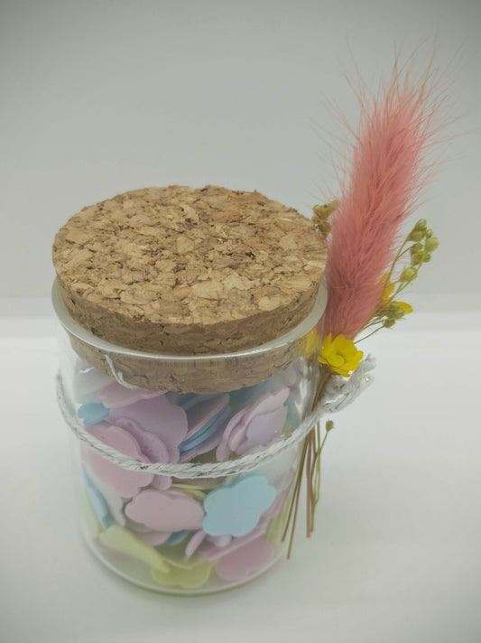 Zeepconfetti met droogbloemen