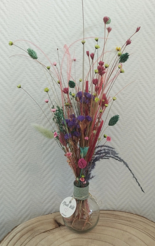 Droogbloemen in bubble-vaasje