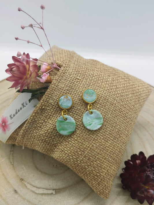 Gentle Chaos - Handgemaakte polymeerklei oorbellenset (stekertje)