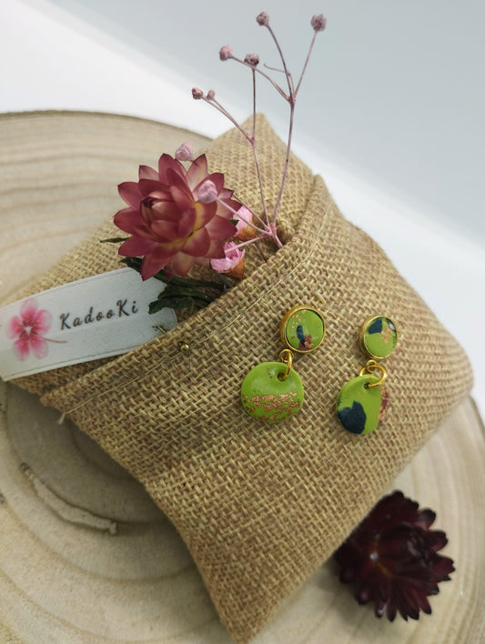 Gentle Chaos - Handgemaakte polymeerklei oorbellenset (stekertje)