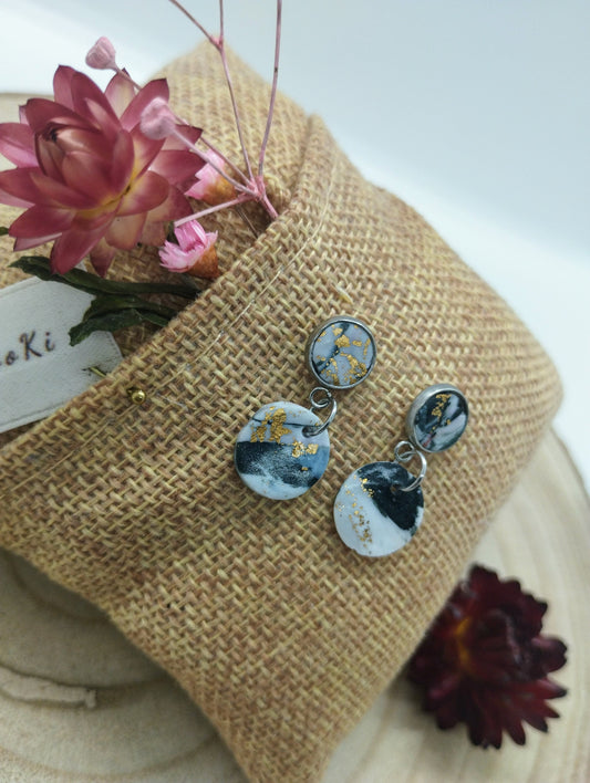 Gentle Chaos - Handgemaakte polymeerklei oorbellenset (stekertje)