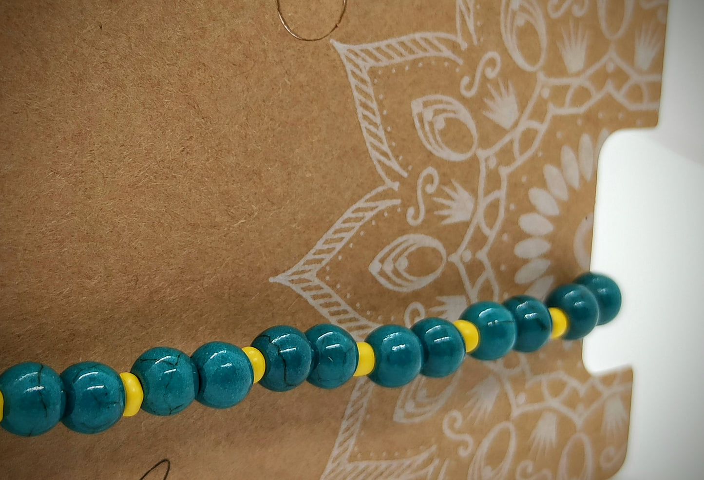 Kralen Armbandje (Petrol Blue)