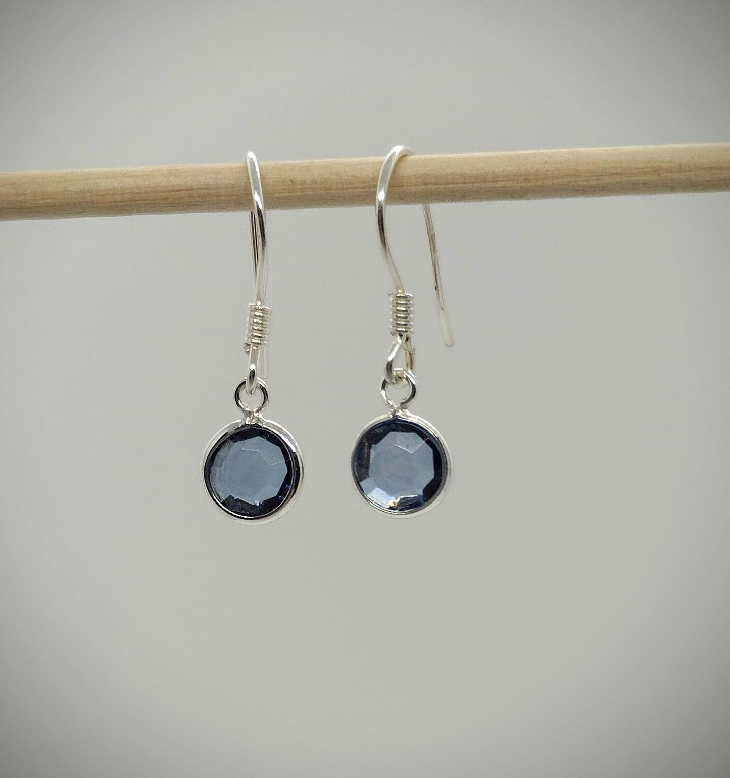 Oorbellenset - Crystal Glass - hangertjes (Zilver/RVS)