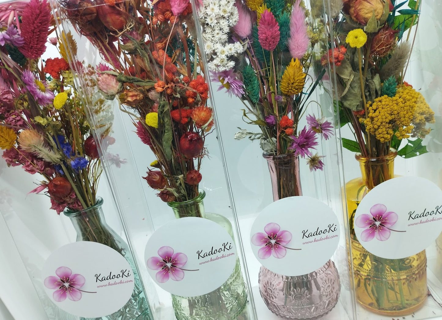 Droogbloemen in kleurrijk vaasje - The Pink Panther Special edition